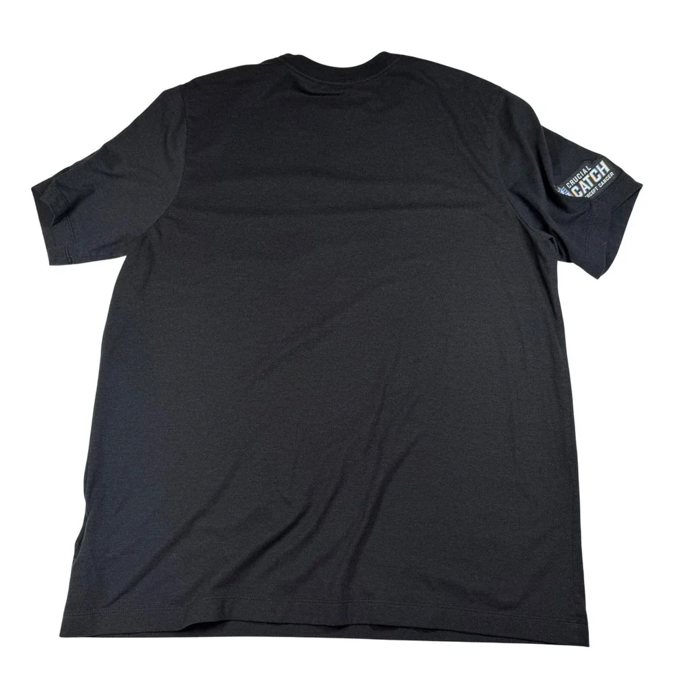 Chicago Bears Nike NFL Crucial Catch Intercept Cancer Black T-Shirt Mens XL